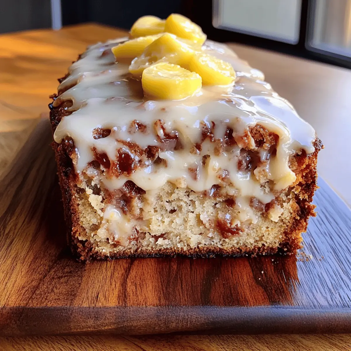 Cinnamon Roll Banana Bread