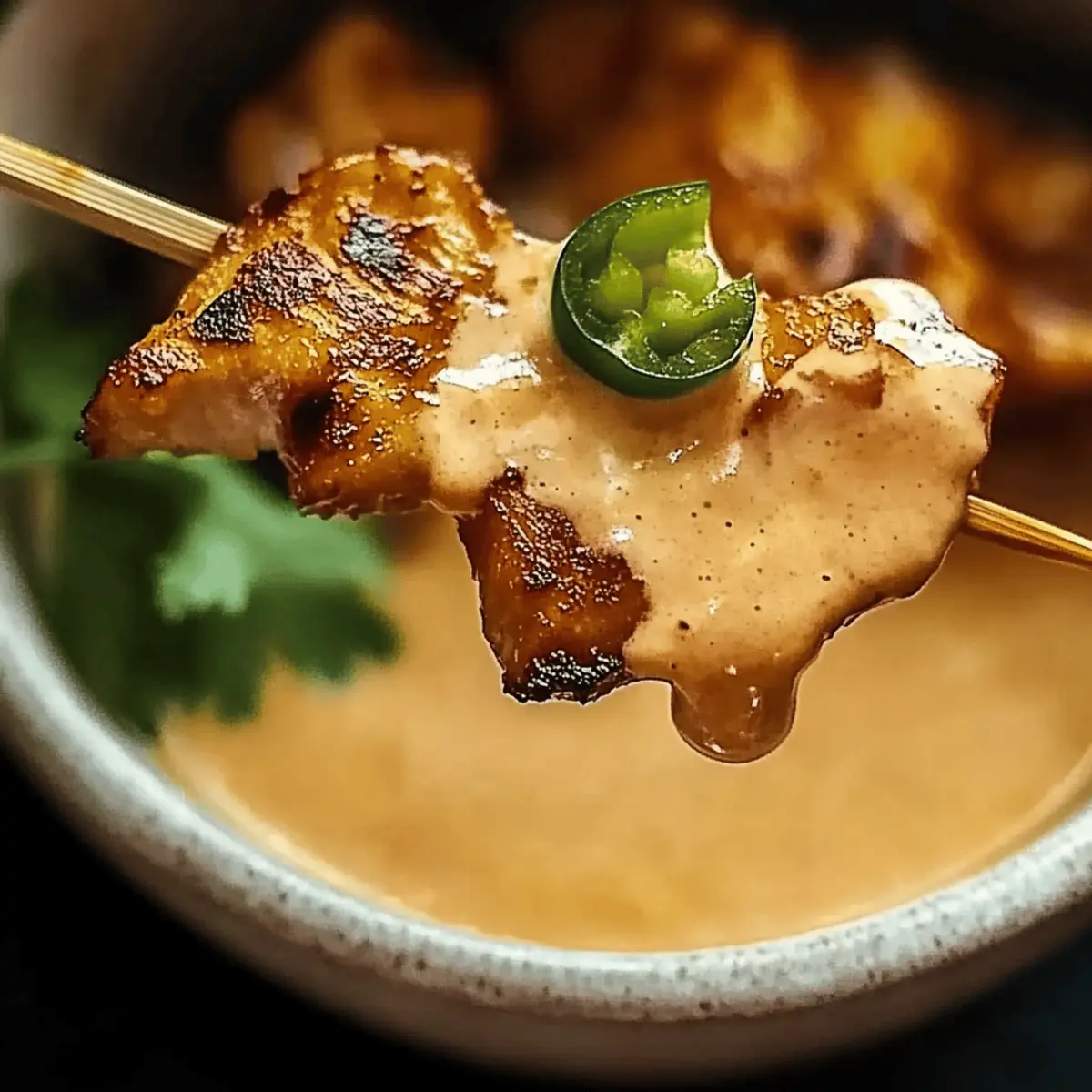 Thai Chicken Satay with Peanut Sauce