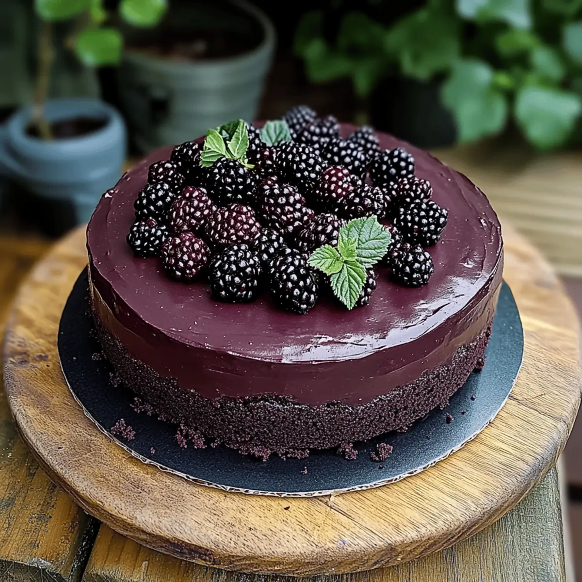 Blackberry Velvet Gothic Cake