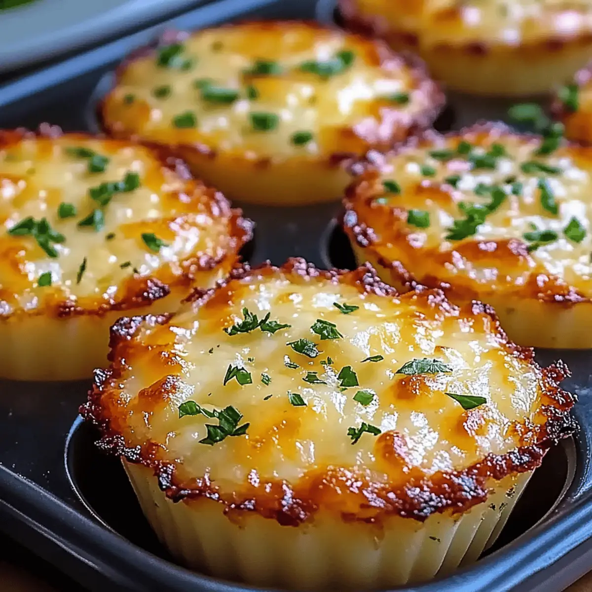 Cheesy Mashed Potato Muffins