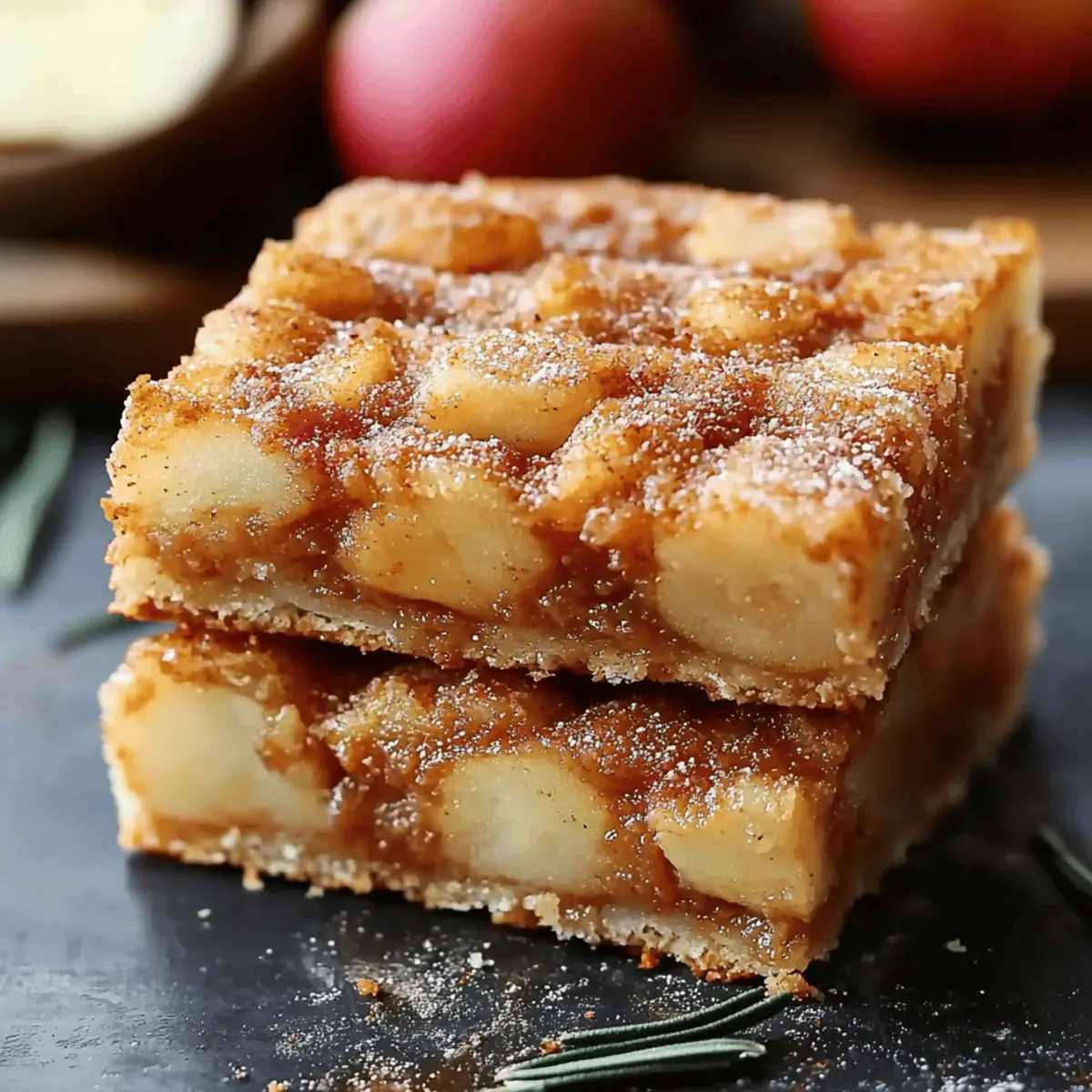 Apple Snickerdoodle Bars