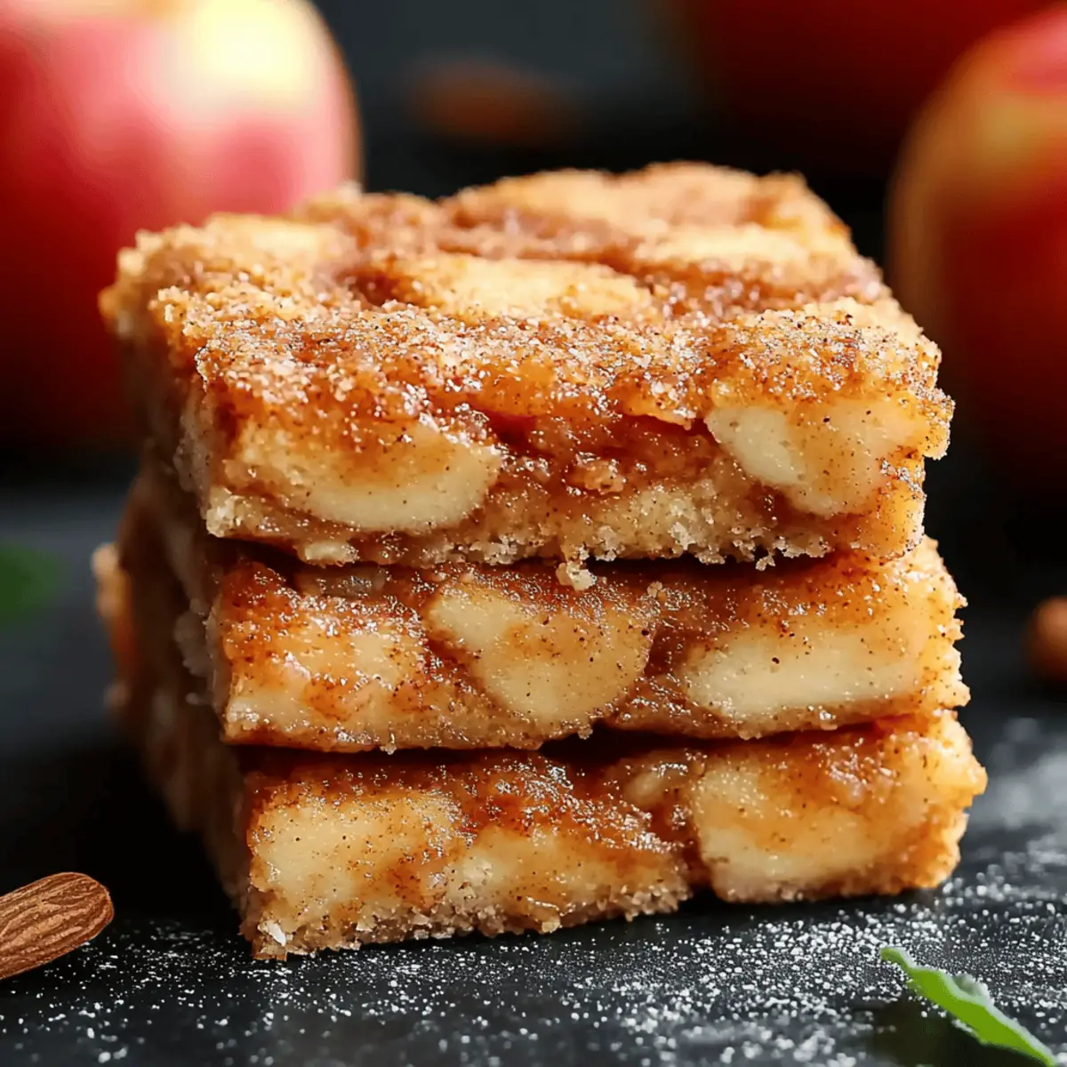 Apple Snickerdoodle Bars