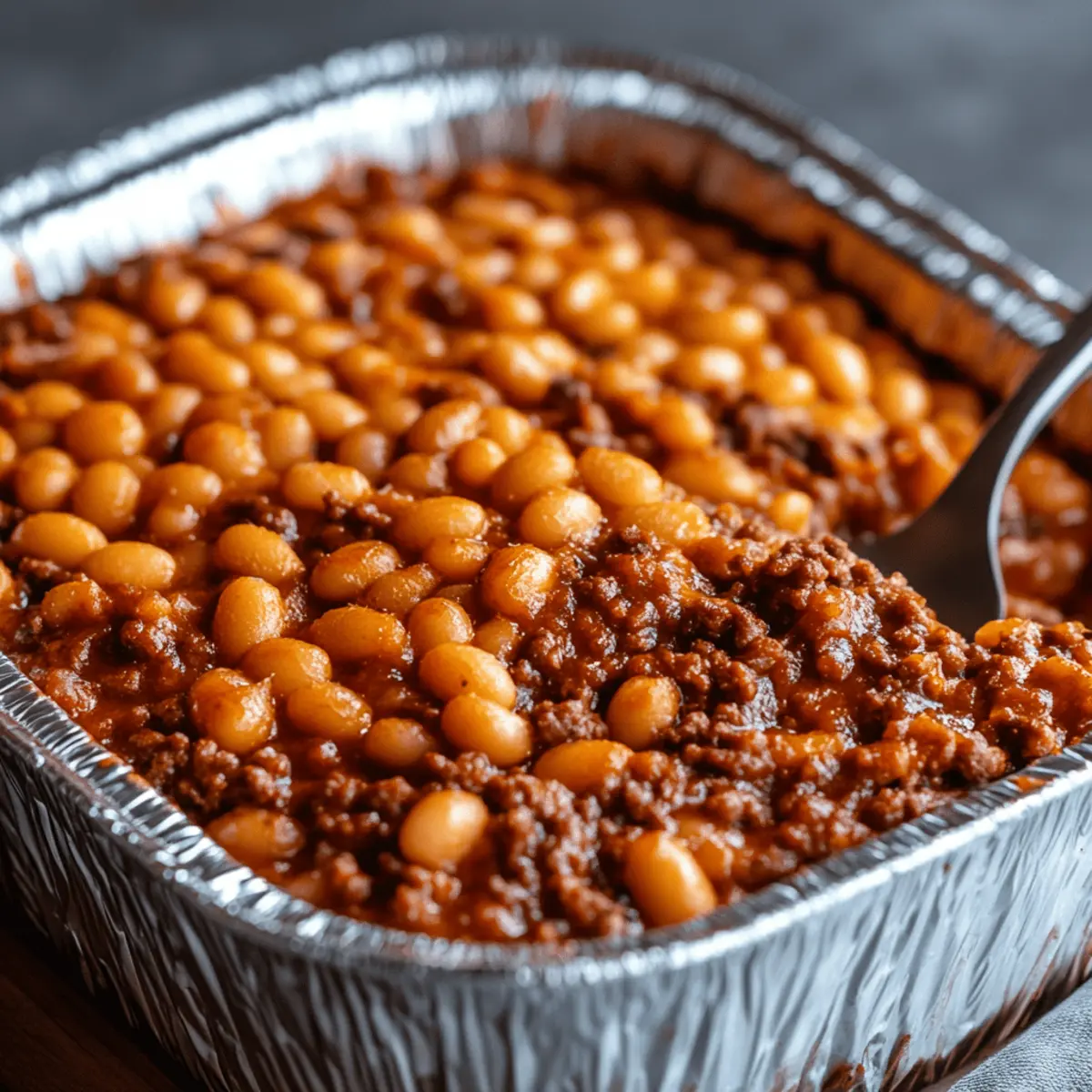 Baked Beans & Ground Beef Casserole