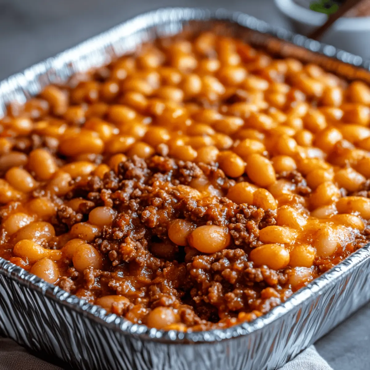 Baked Beans & Ground Beef Casserole