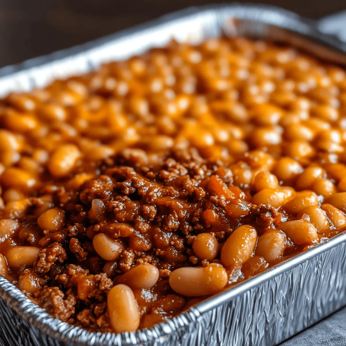 Baked Beans & Ground Beef Casserole