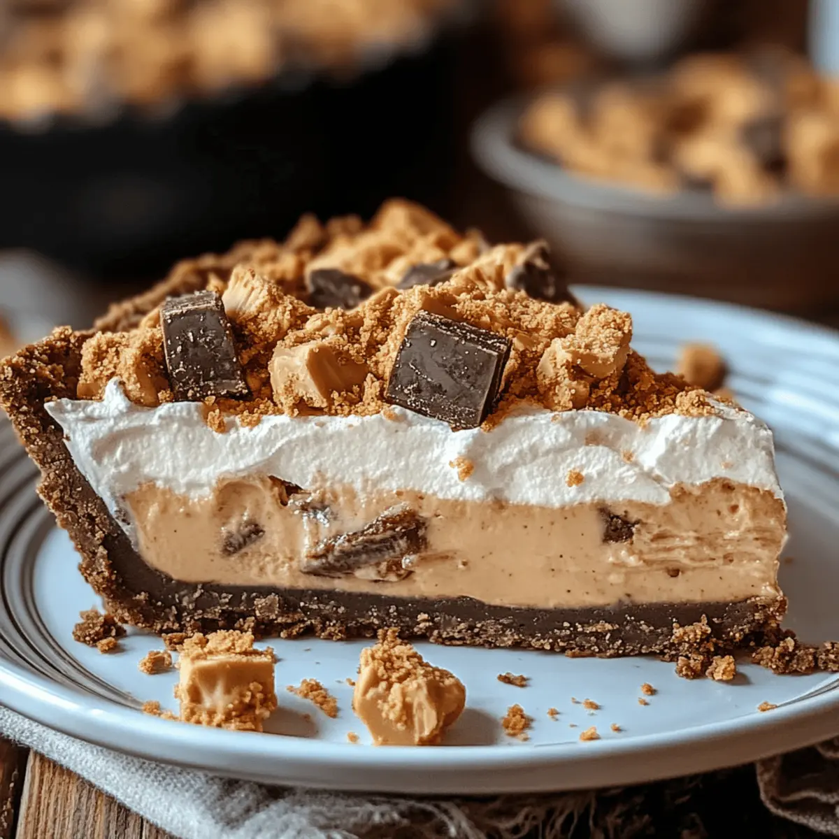 Butterfinger Peanut Butter Pie