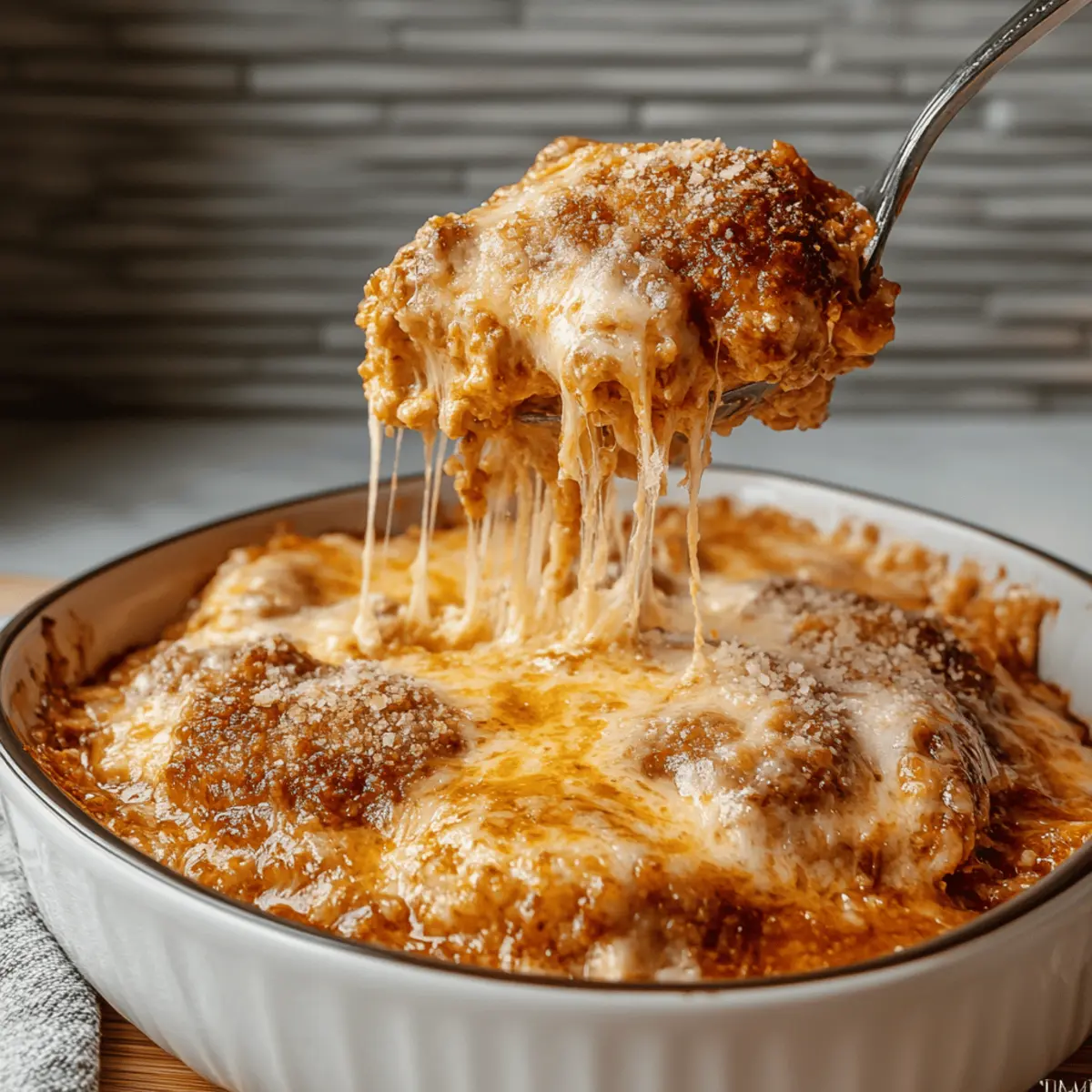 Cottage Cheese Chicken Parm Bowl