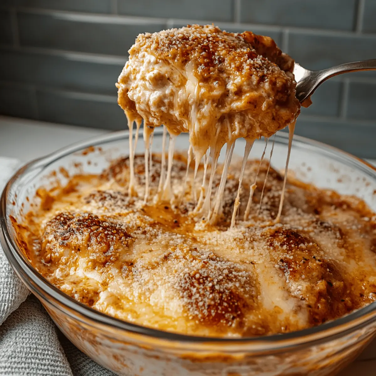 Cottage Cheese Chicken Parm Bowl