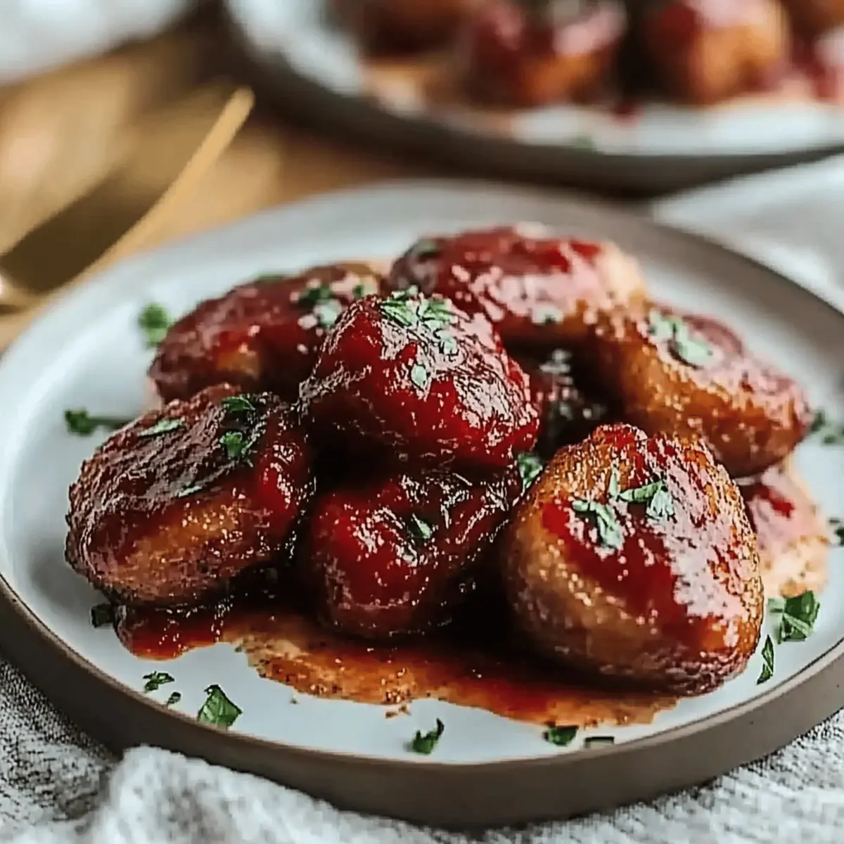 Cranberry Sauce Meatballs