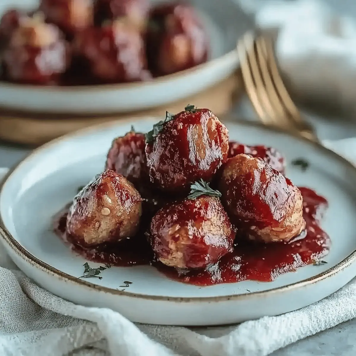 Cranberry Sauce Meatballs