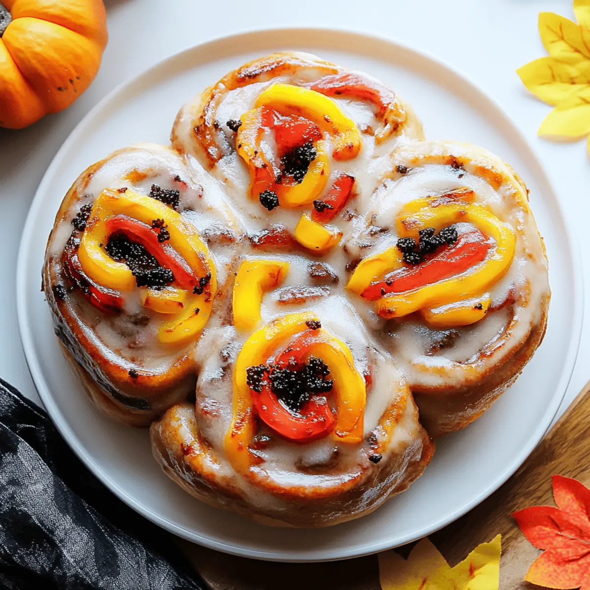 Creepy Crawly Cinnamon Rolls