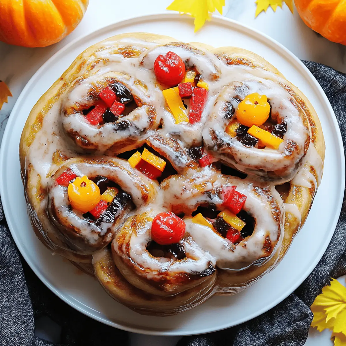 Creepy Crawly Cinnamon Rolls