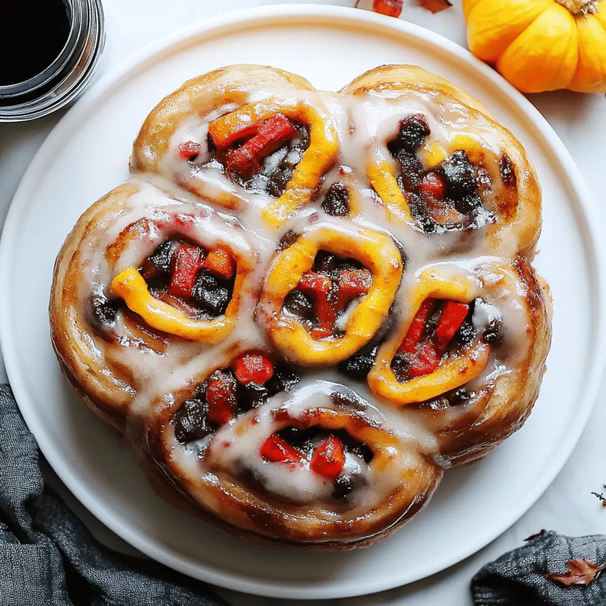Creepy Crawly Cinnamon Rolls