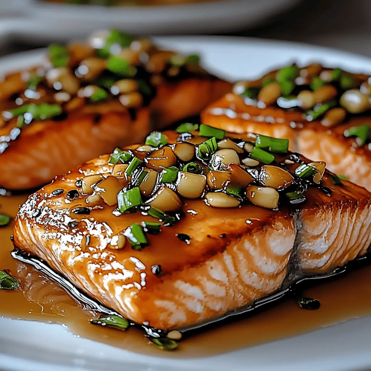 Crispy Honey Garlic Glazed Salmon
