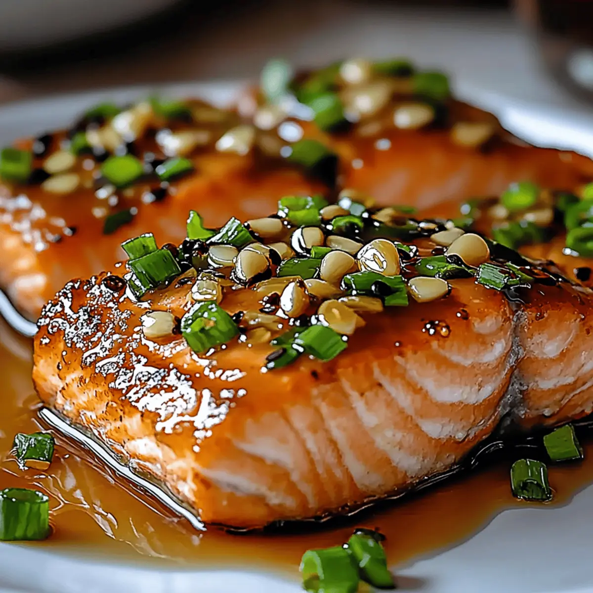 Crispy Honey Garlic Glazed Salmon