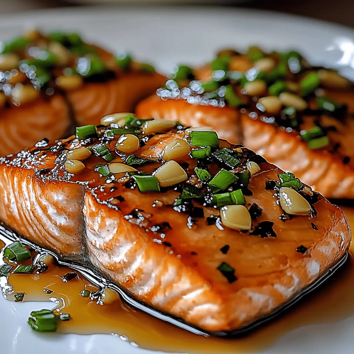 Crispy Honey Garlic Glazed Salmon