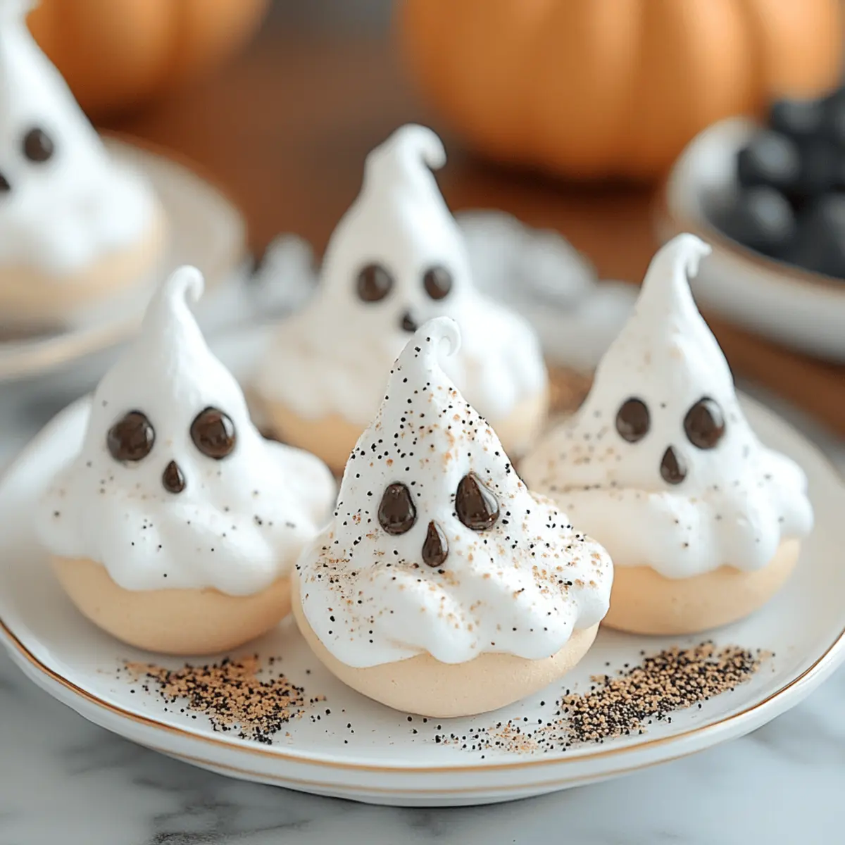 Ghost Meringues