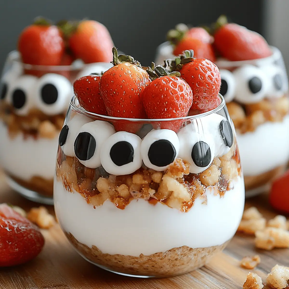 Ghostly Yogurt Parfaits