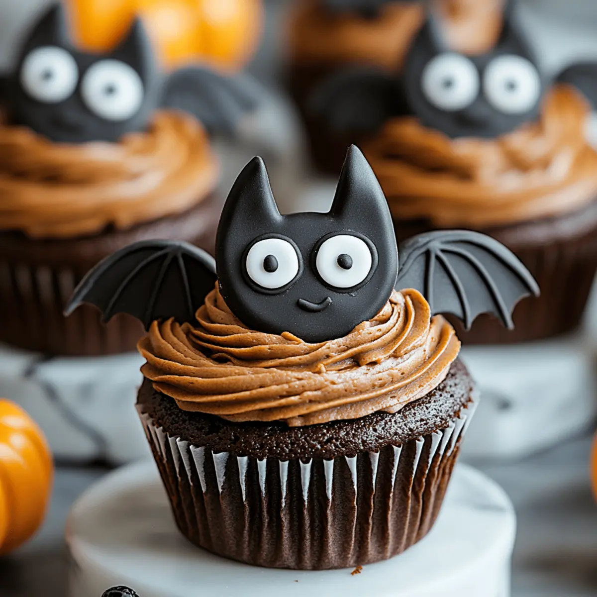 Halloween Bat Cupcakes