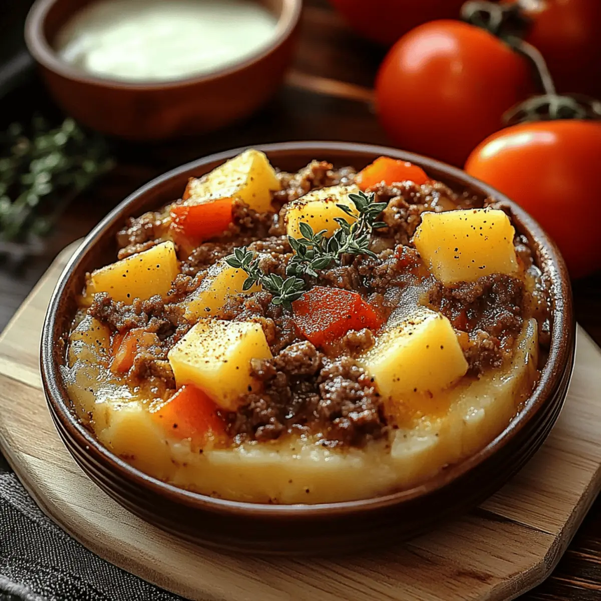 Hamburger Potato Casserole