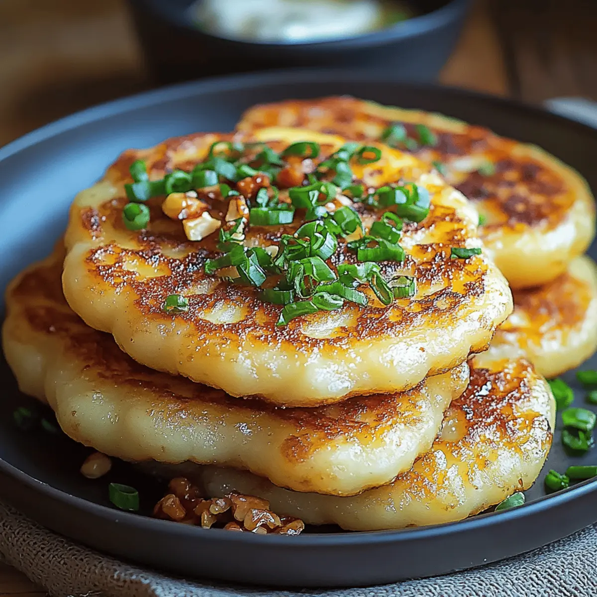 Korean Potato Cheese Pancakes