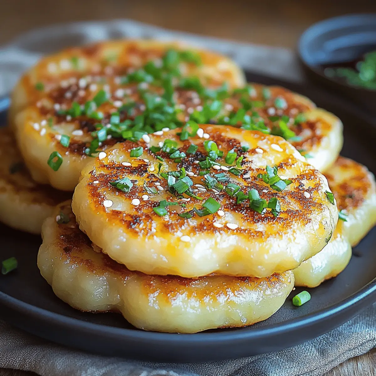 Korean Potato Cheese Pancakes