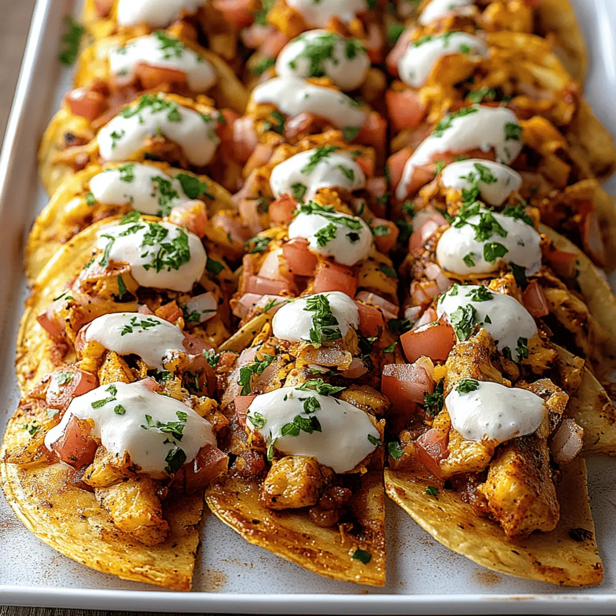 Mini Baked Chicken Tacos