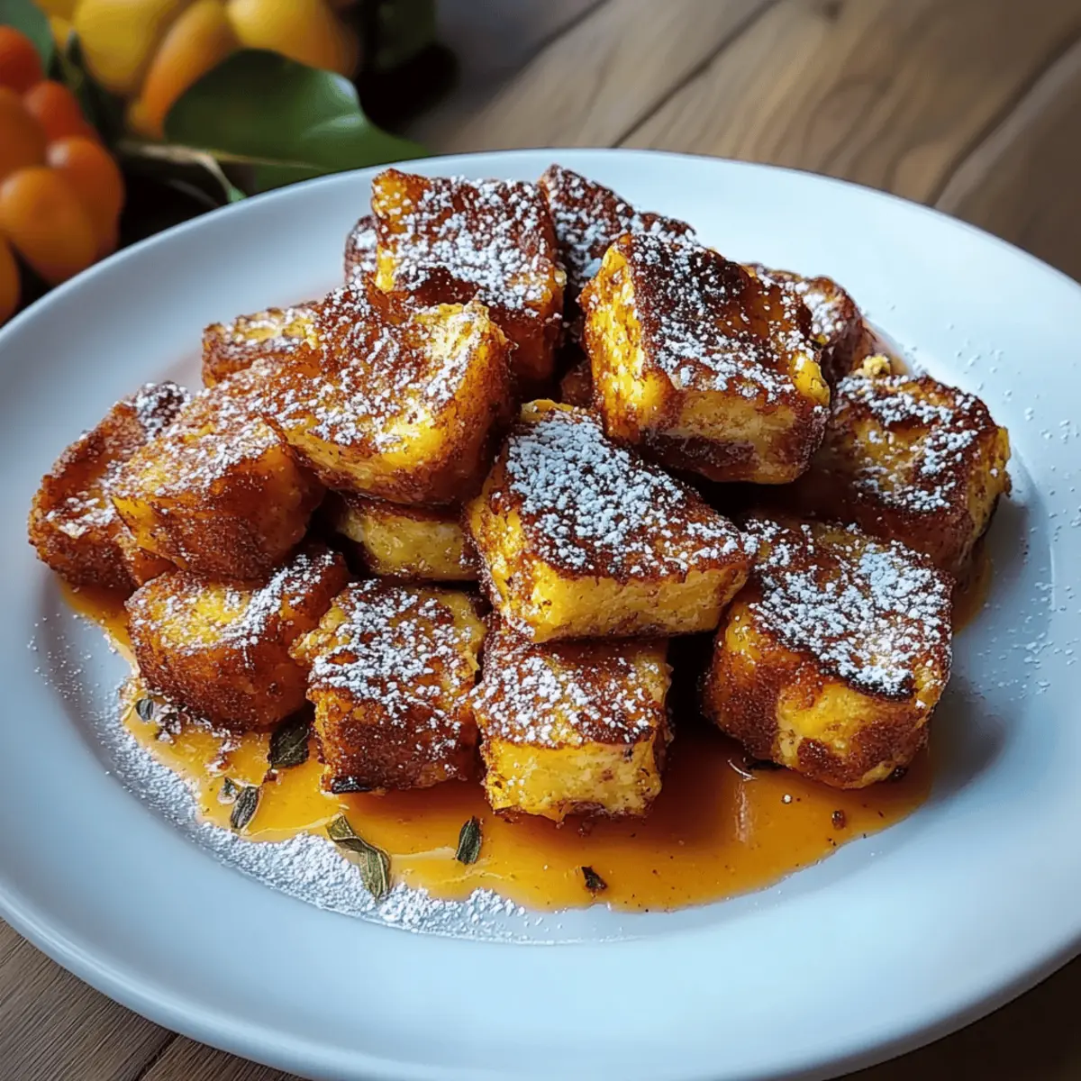 Pumpkin French Toast Bites
