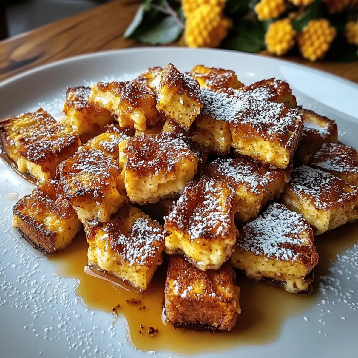 Pumpkin French Toast Bites