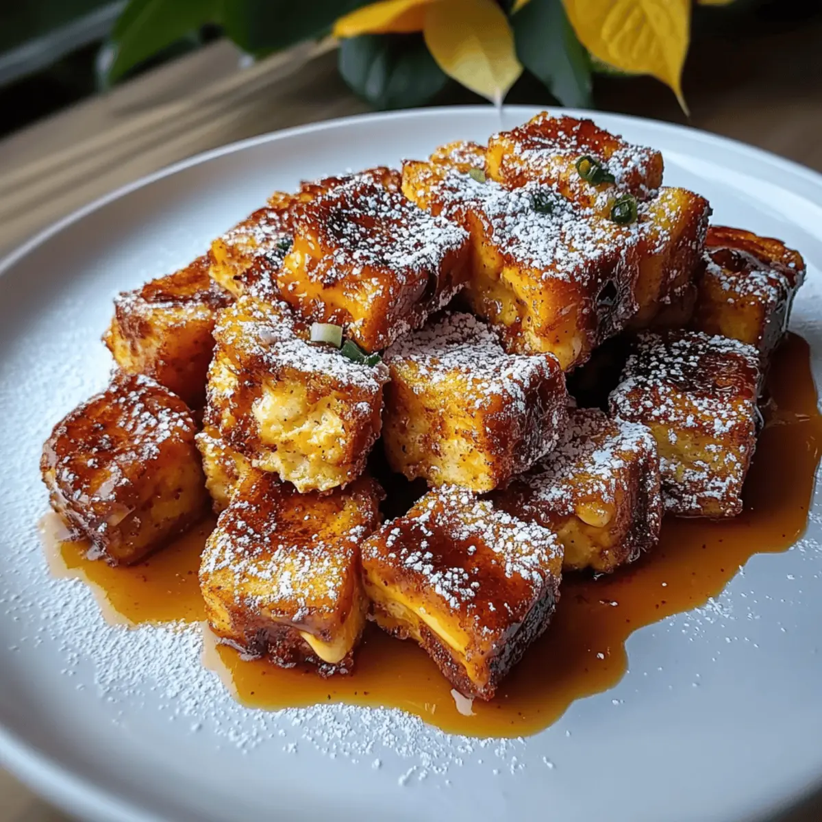 Pumpkin French Toast Bites