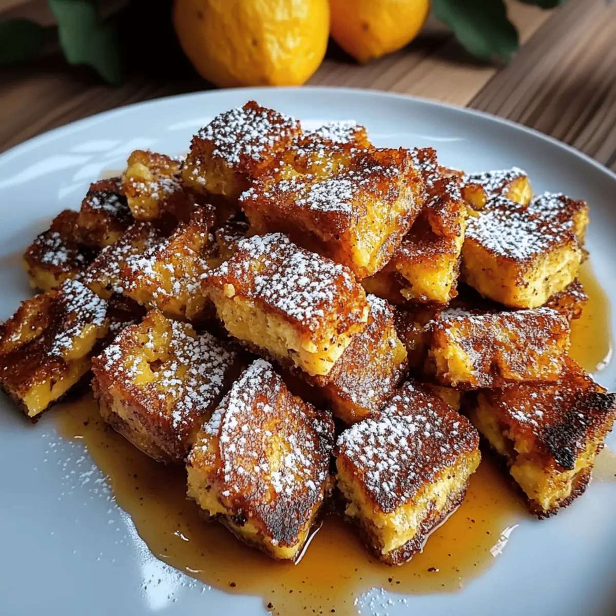 Pumpkin French Toast Bites