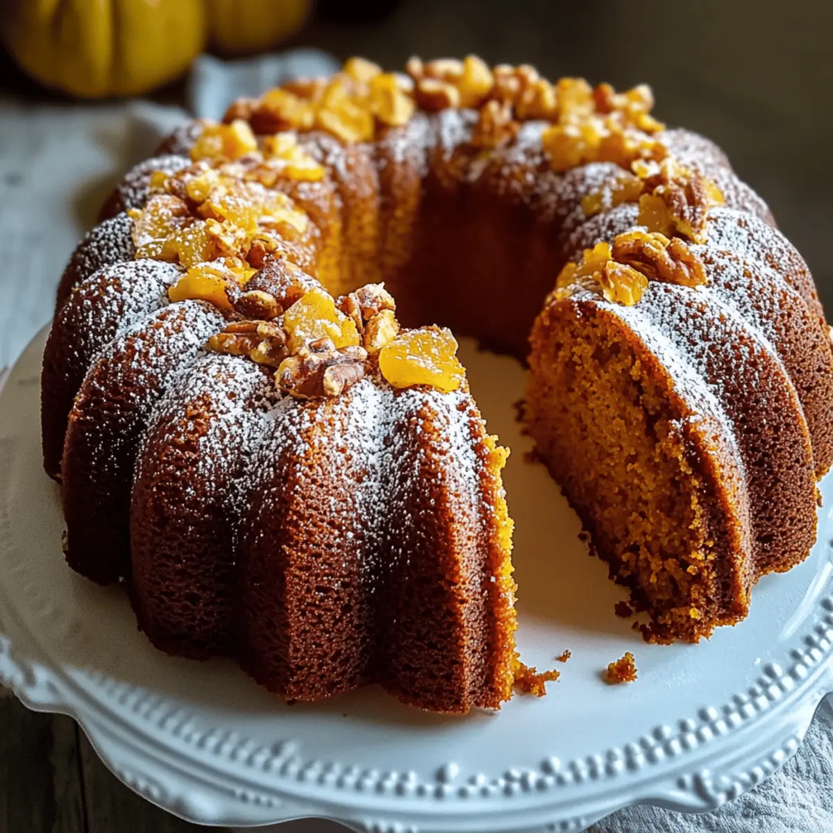 Pumpkin Rum Cake