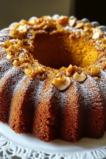 Pumpkin Rum Cake