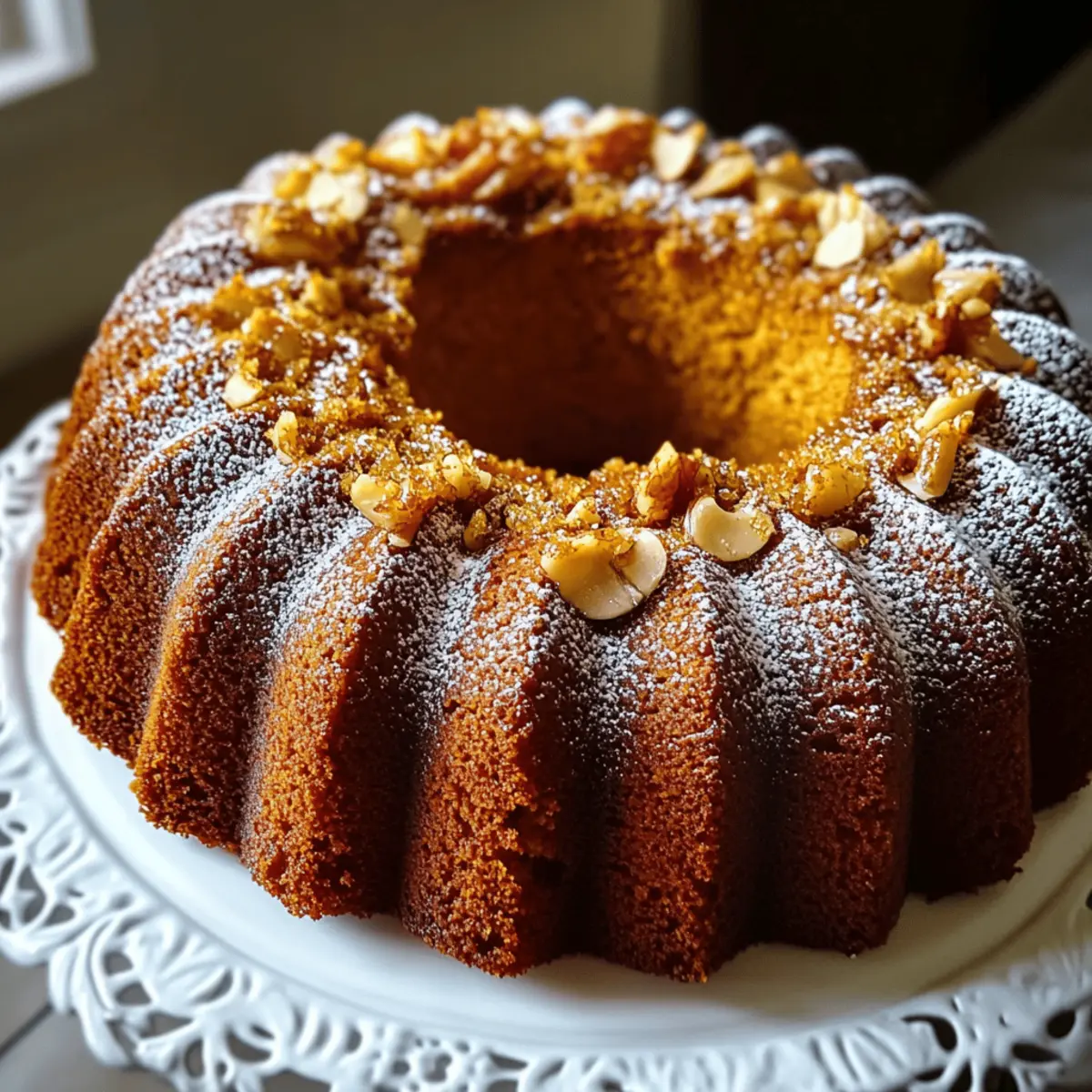 Pumpkin Rum Cake