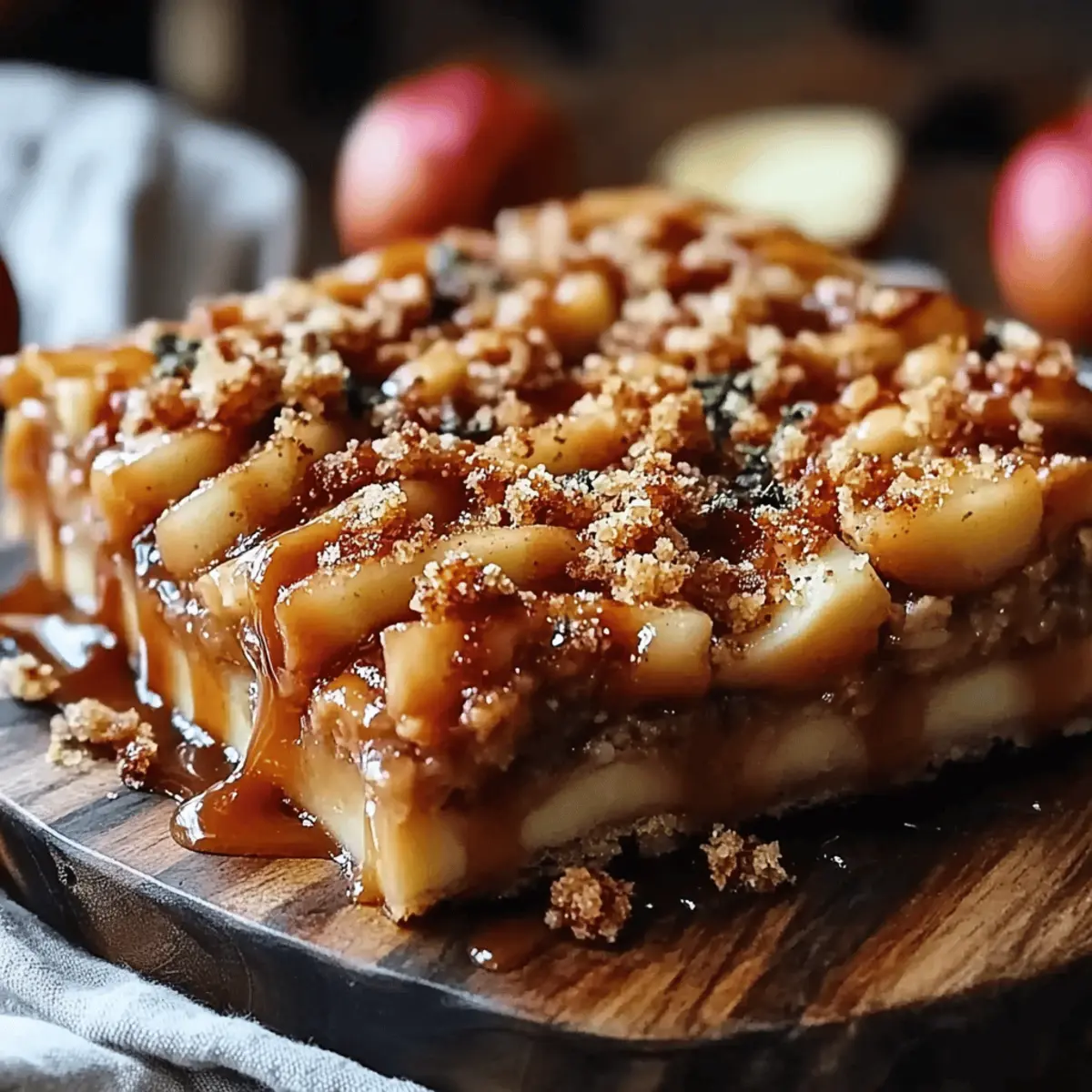 Salted Caramel Apple Bars