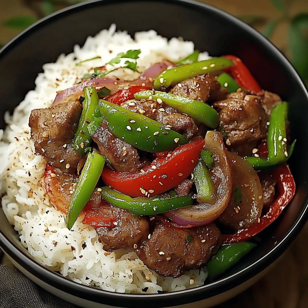 Sizzling Chinese Pepper Steak