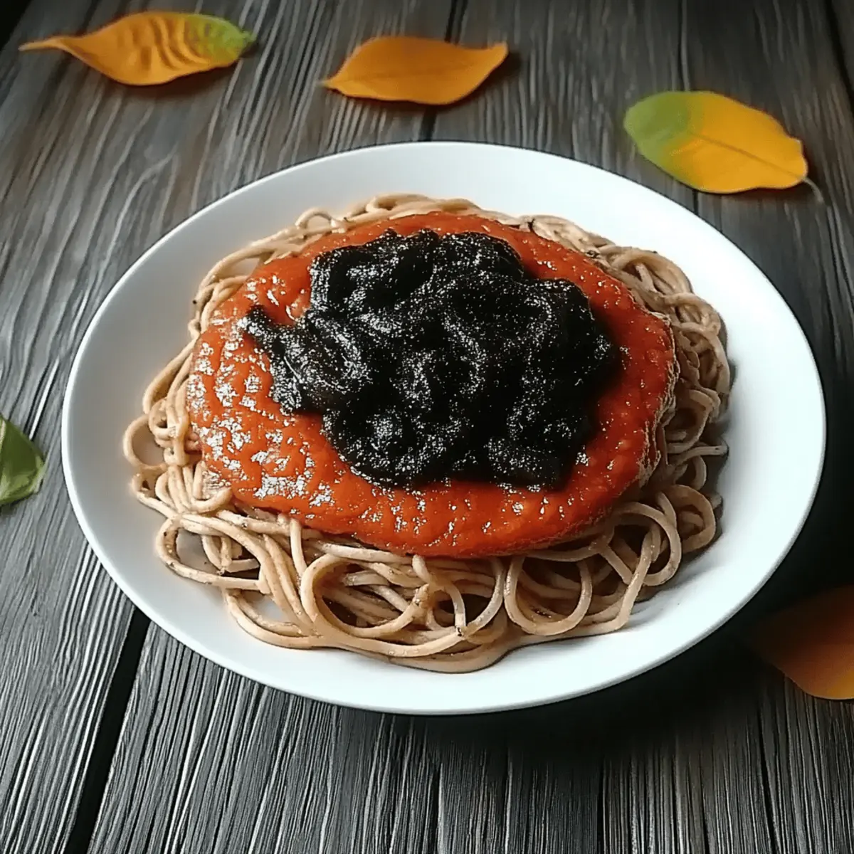 Spooky Black Spaghetti