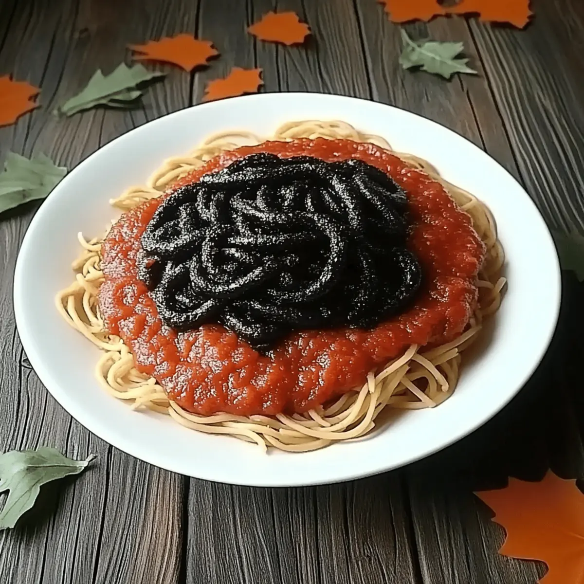 Spooky Black Spaghetti