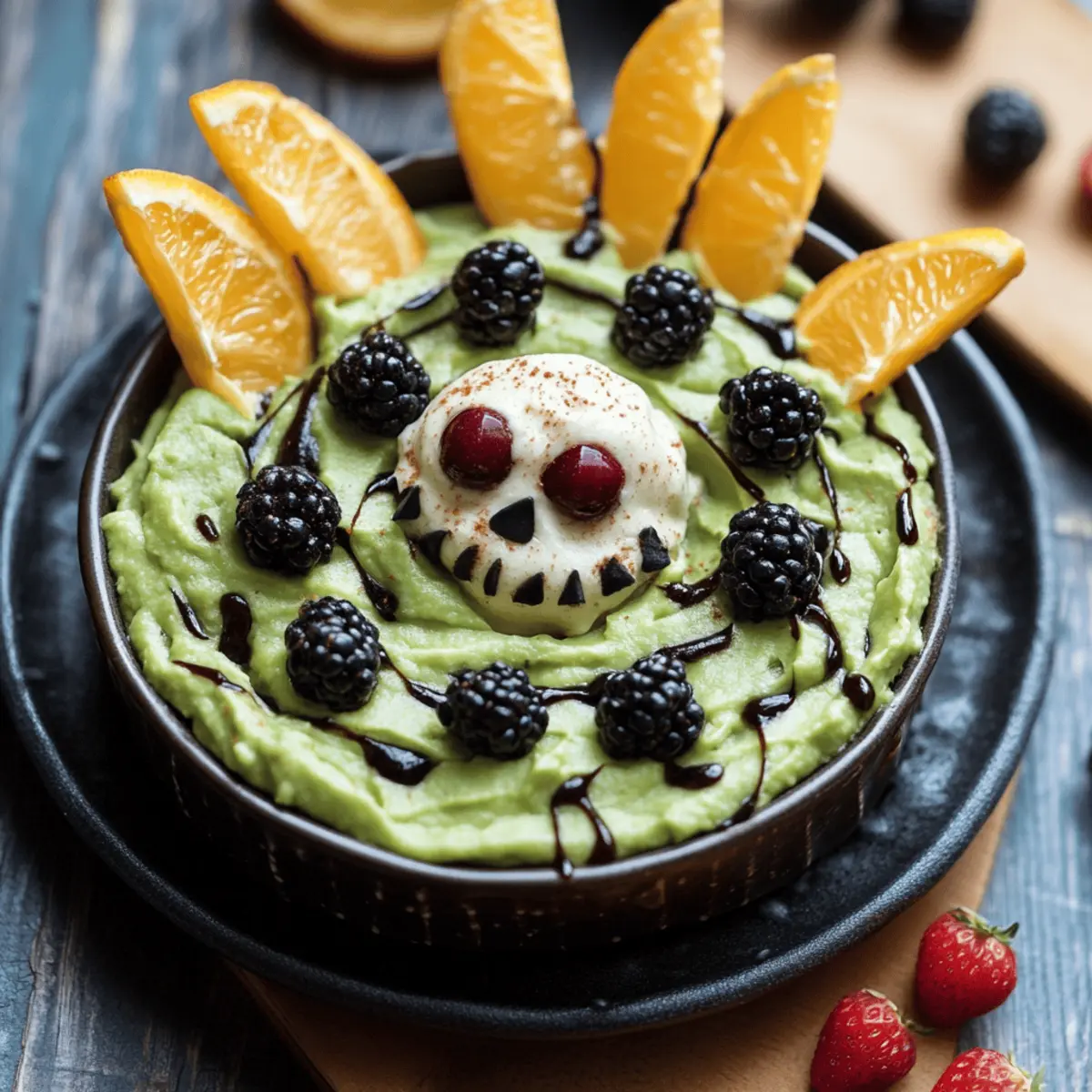 Swamp Guac with Creepy Crawler Chips