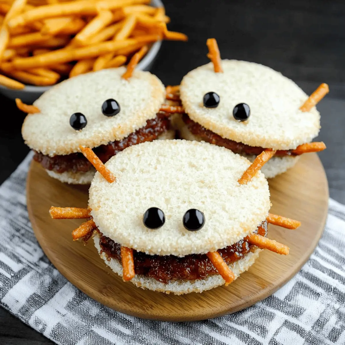 Spooky Spider Sandwiches