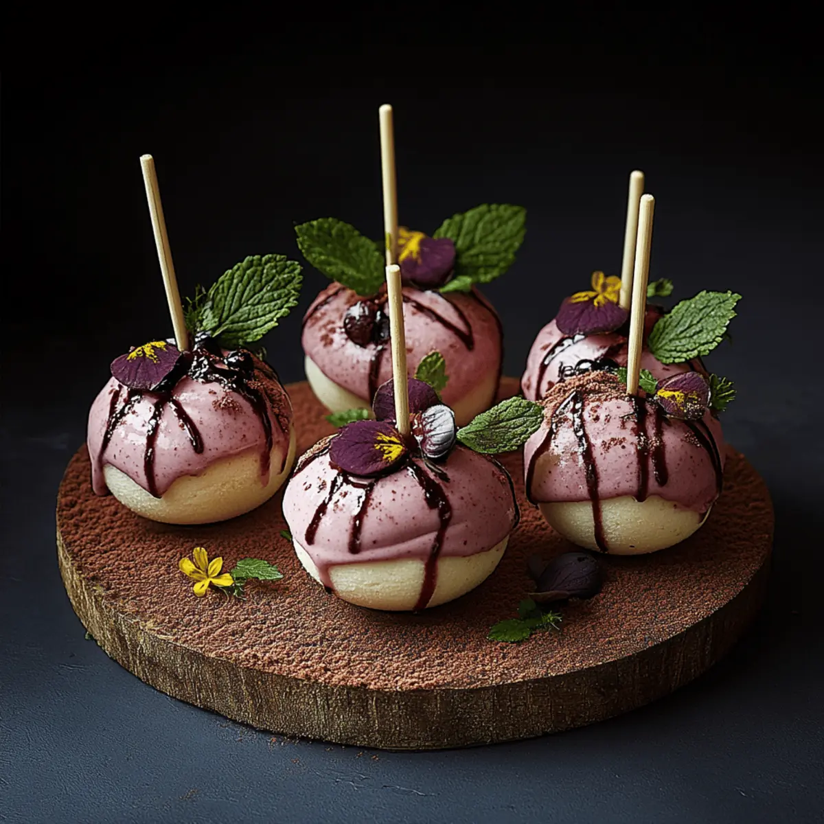Forbidden Forest Blackberry Cheesecake Pops
