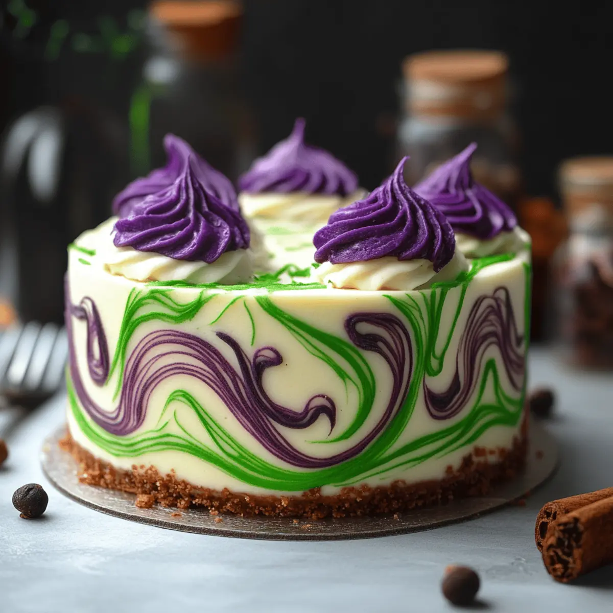 Polyjuice Potion Swirl Cheesecake