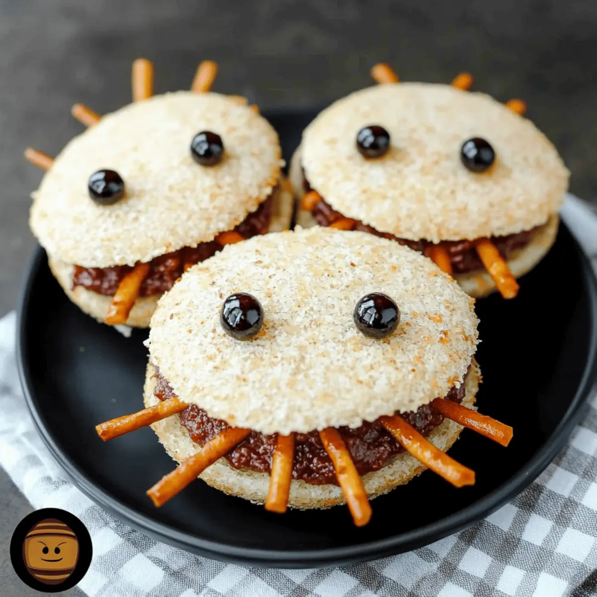 Spooky Spider Sandwiches