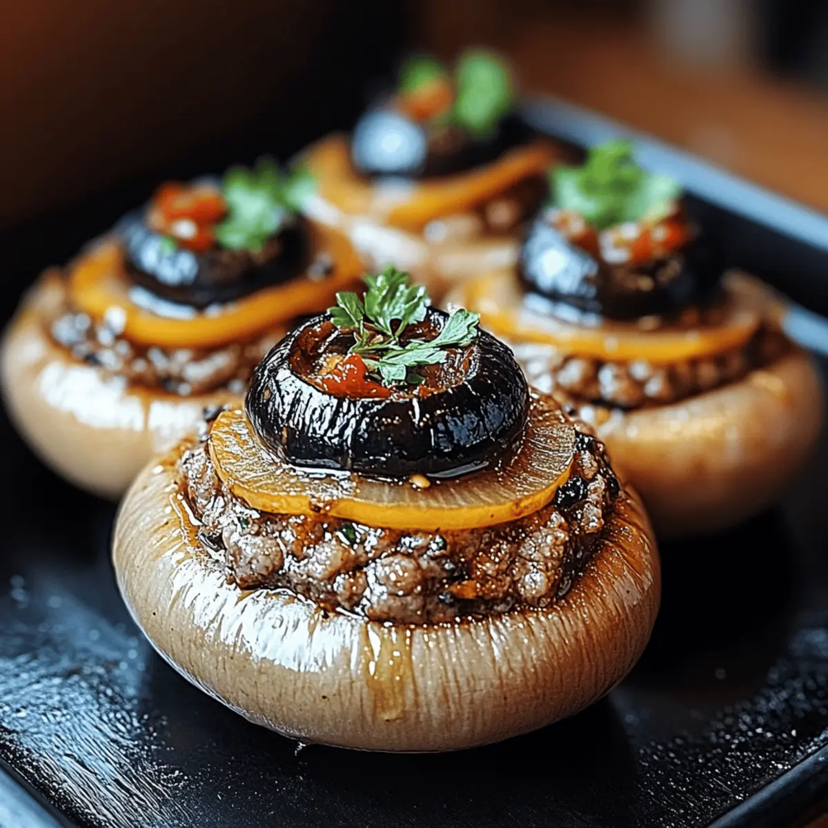 Stuffed Mushroom Eyeballs
