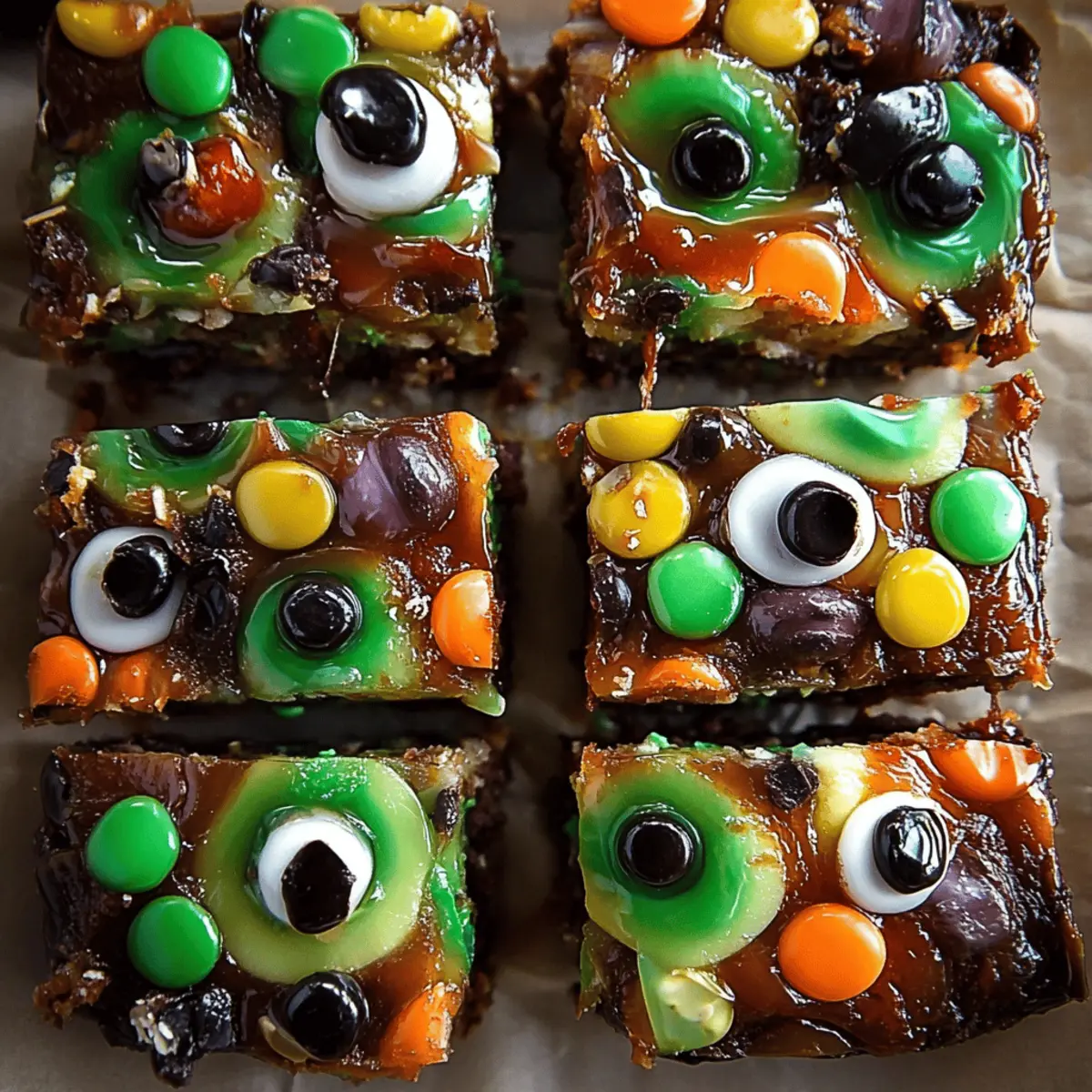 Halloween Rocky Road Slices