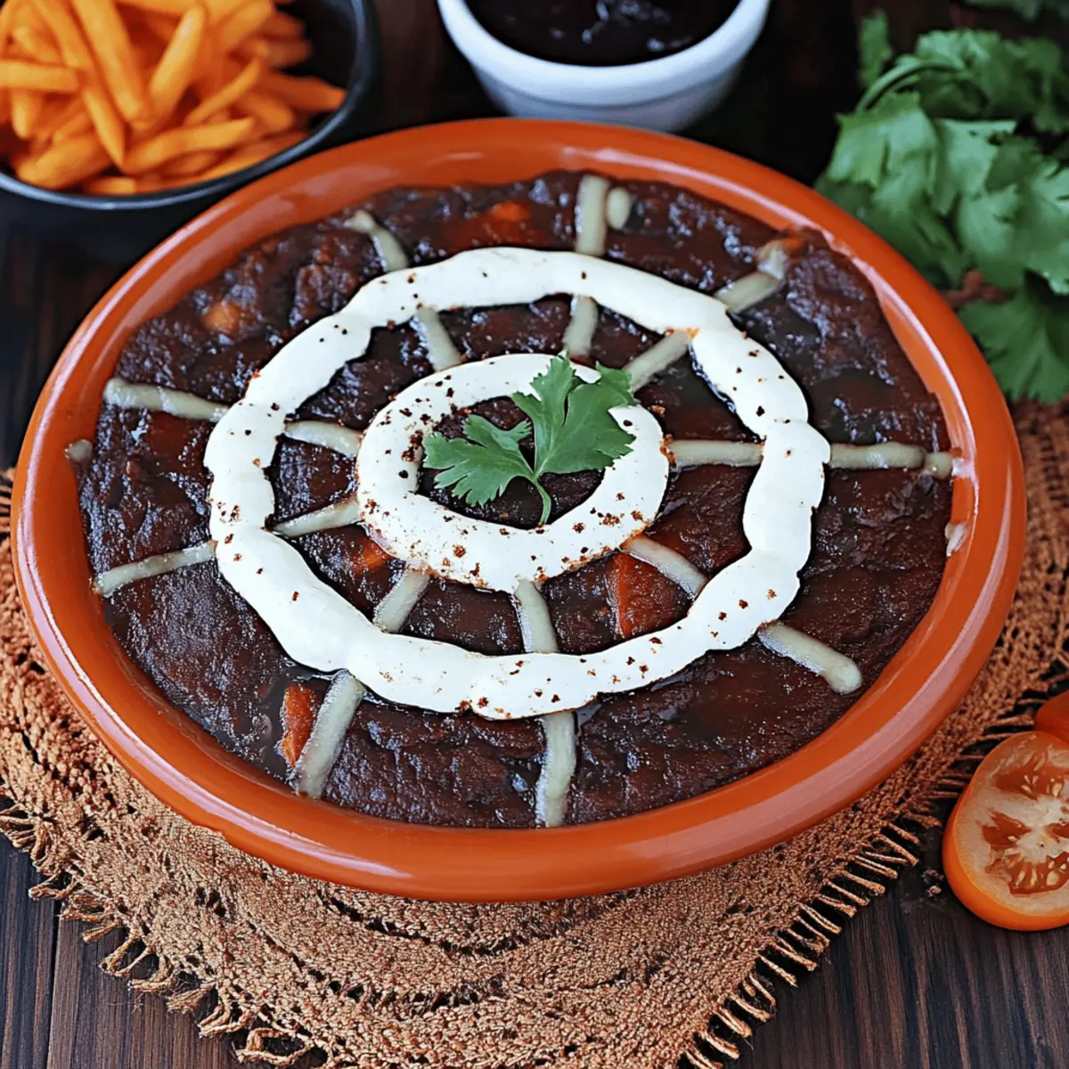 Spider Web Black Bean Dip