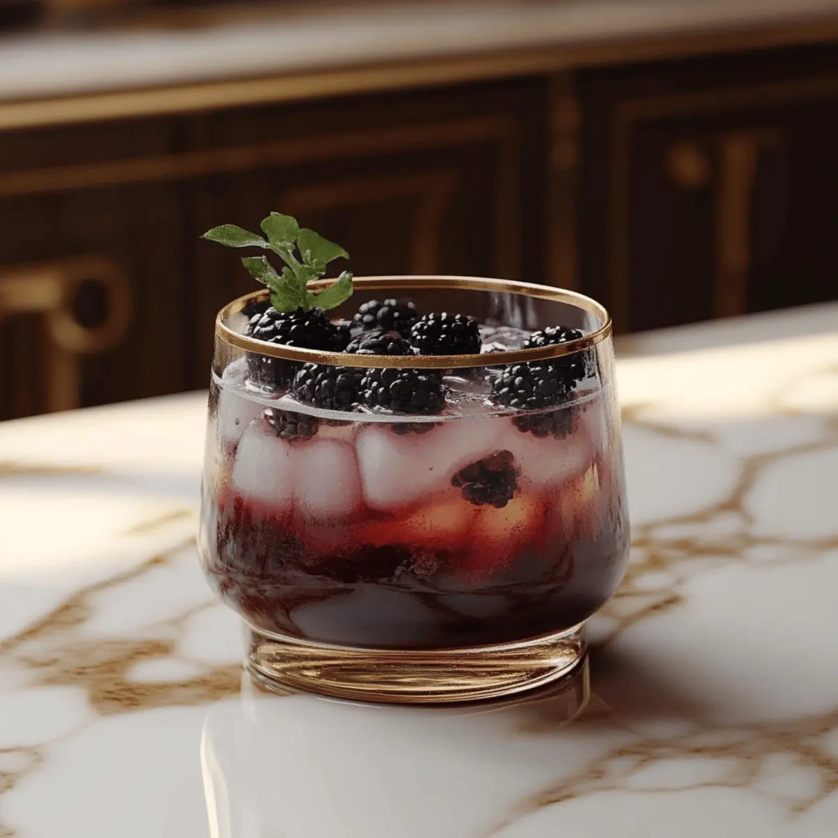 Blackberry Spider Soda Mocktail