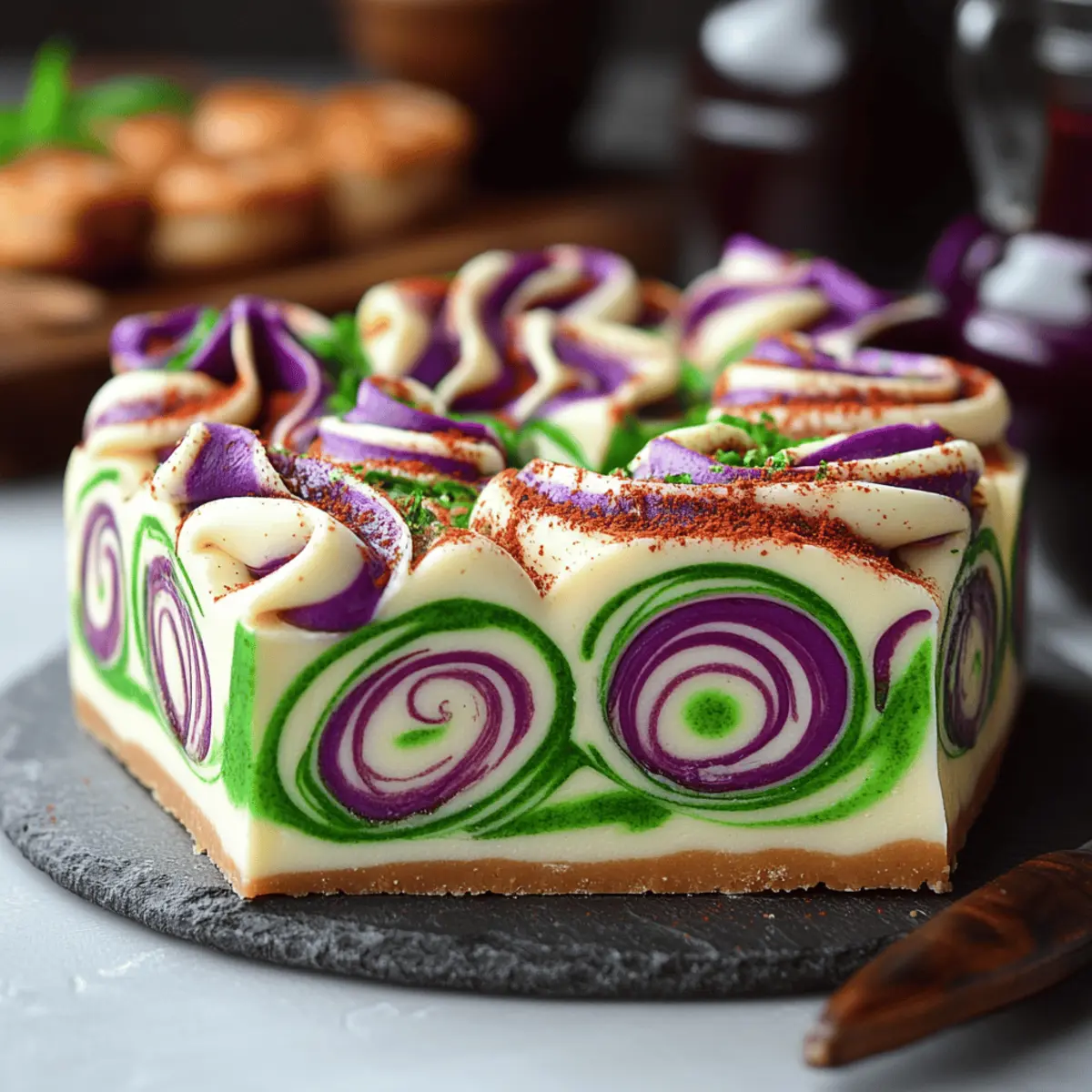 Polyjuice Potion Swirl Cheesecake