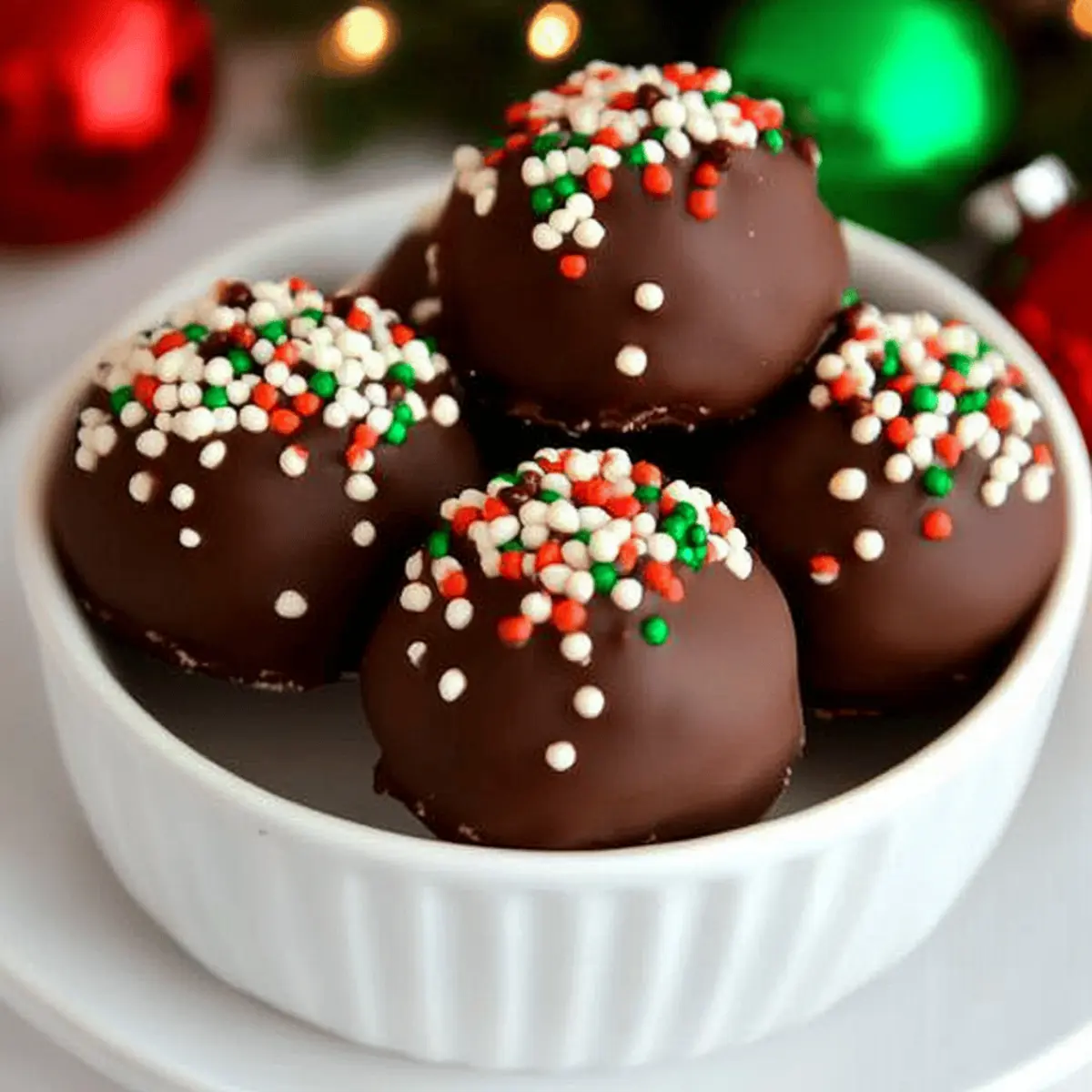 No Bake Holiday Oreo Truffles