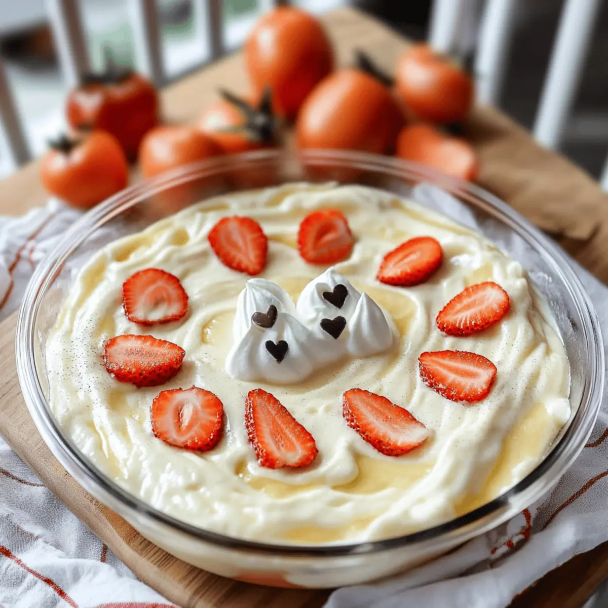 Ghostly Greek Yogurt Fruit Dip